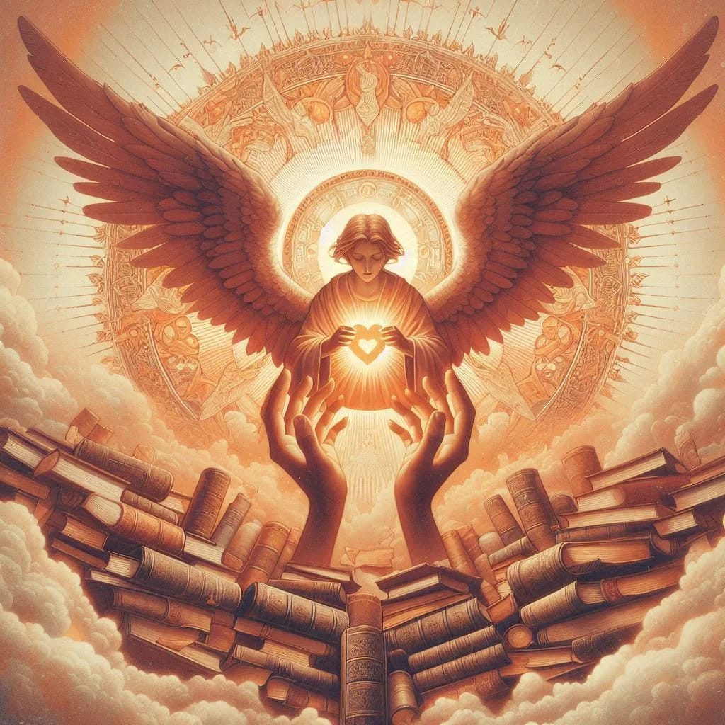 Soins Archangéliques. Un archange accueille avec bienveillance vos demandes.